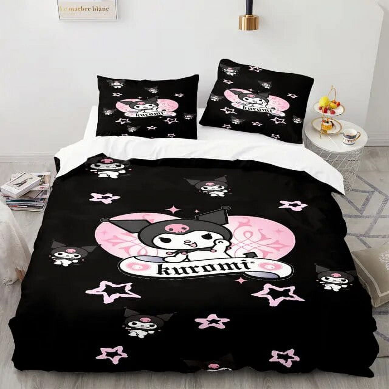 Cartoon Anime Sanrio Bedding Set Hello Kitty Kuromi Melody Quilt Duvet ...