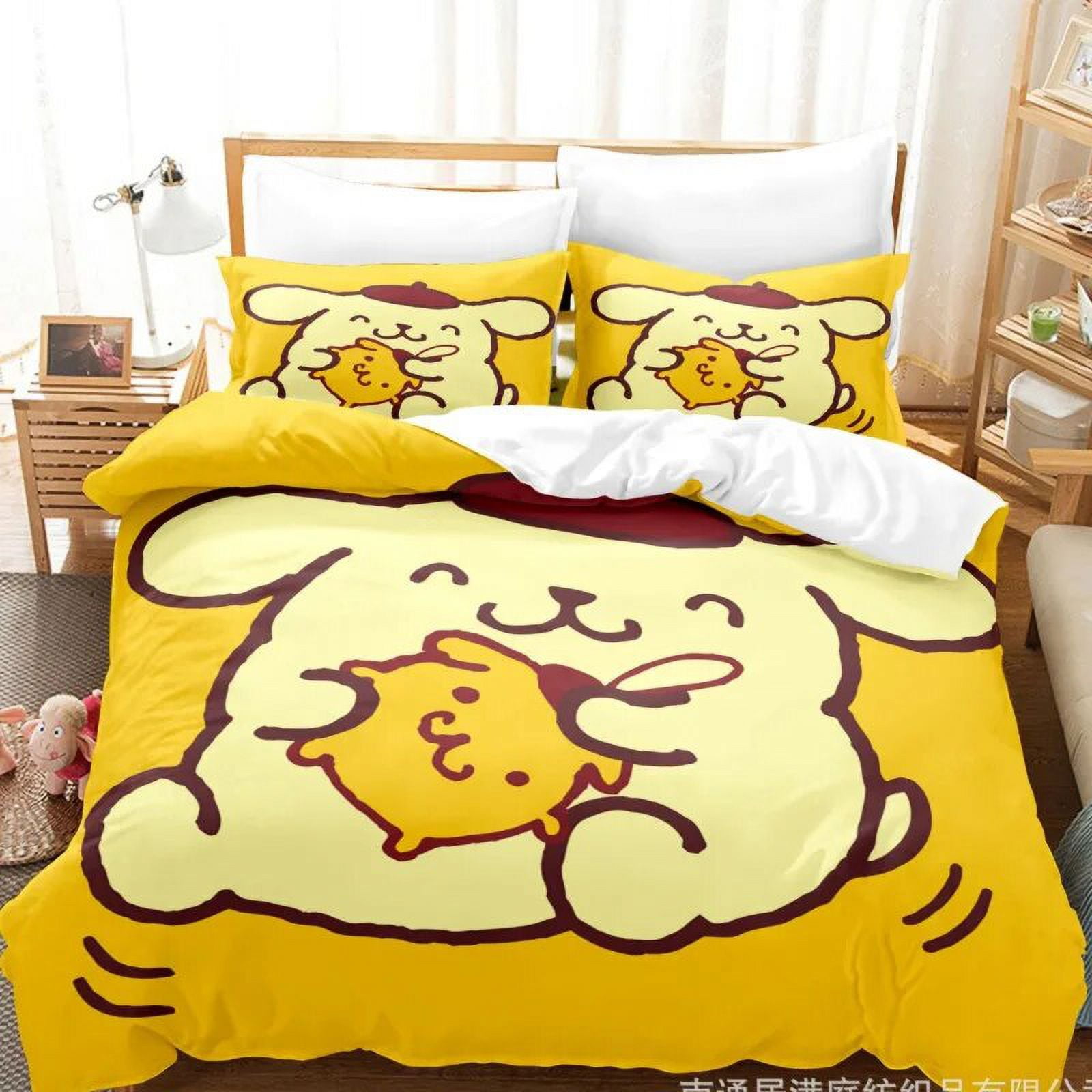 Cartoon Anime Sanrio Bedding Set Hello Kitty Kuromi Melody Quilt Duvet ...