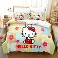 thumbnail image 1 of Cartoon Anime Sanrio Bedding Set Kawaii Hello Kitty Quilt Cover Duvet Cover Pillowcase Kids Girls Bed Set Twin Queen King Size, 1 of 8
