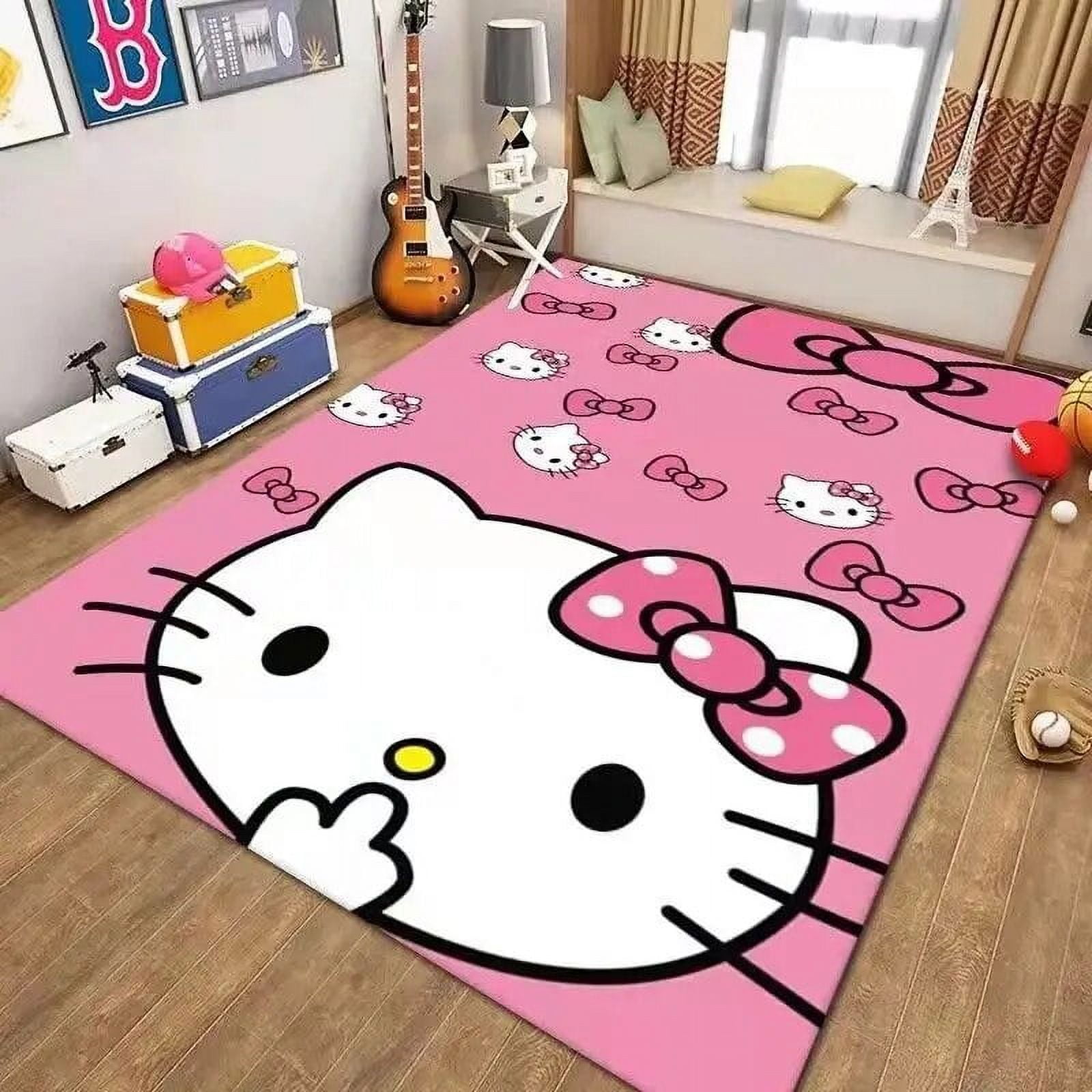 Cartoon Anime Sanrio Carpet Kawaii Hello Kitty Lounge Rug Living Room