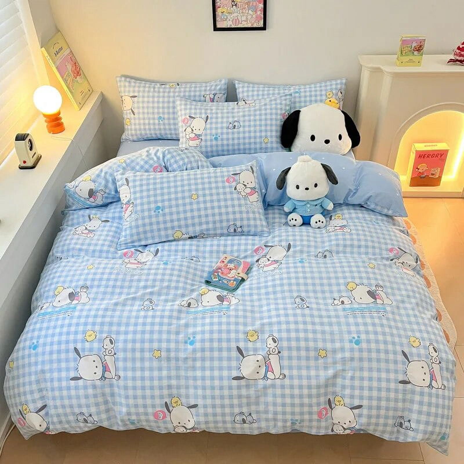 Popxstar  100% Cotton Soft Bedding Set Colour Duvet Cover with Pillow Case Bedclothes Bedspread Comforter Cover Sets with Pillowcases