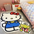 thumbnail image 1 of Cartoon Anime Sanrio Large Carpet 3D Irregular Hello KItty Keroppi Lounge Rug Kawaii Girls Bedroom Bedside Carpet Home Decor, 1 of 20