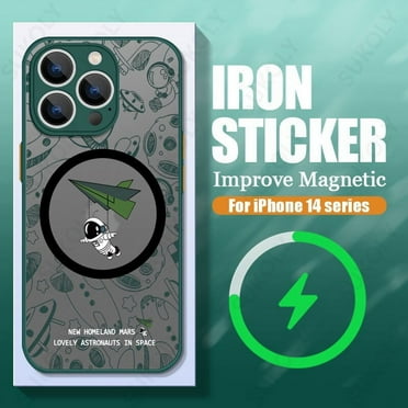 Cartoon Astronaut Magsafe Magnetic Wireless Charging Phone Case For iPhone 14 15 Pro Max 13 12 Pro Max 11 Matte Acrylic Cover