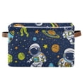thumbnail image 1 of Cartoon Astronauts Space Universe Storage Basket Large Foldable Storage Bin Laundry Baskets Toys Box Book Foldable Organizer Bag 14.2x10.2x8.3 Inches 1 PC, 1 of 8