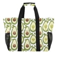 thumbnail image 1 of Cartoon Avocado Reusable Grocery Bags with Handle Side Pocket Waterproof Shopping Portable Tote, 1 of 8