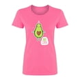thumbnail image 1 of Cartoon Avocado Unicorn Design Shaped T-Shirt Women -Image by Shutterstock, Female x-Large, 1 of 2
