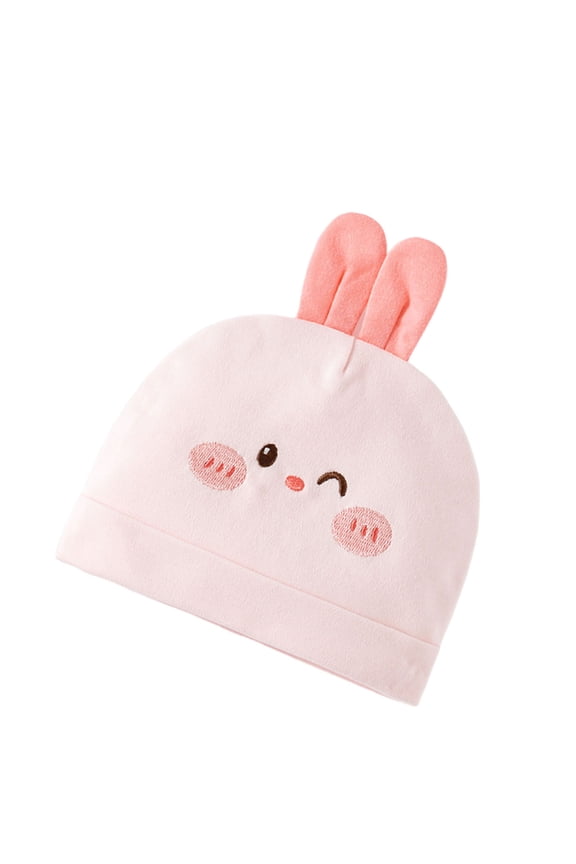 Cartoon Baby Hat Warm Hospital Hat Windproof Infants Bonnet Caps Newborns Bonnet Shower Present for 0-3 Month Boys Girls