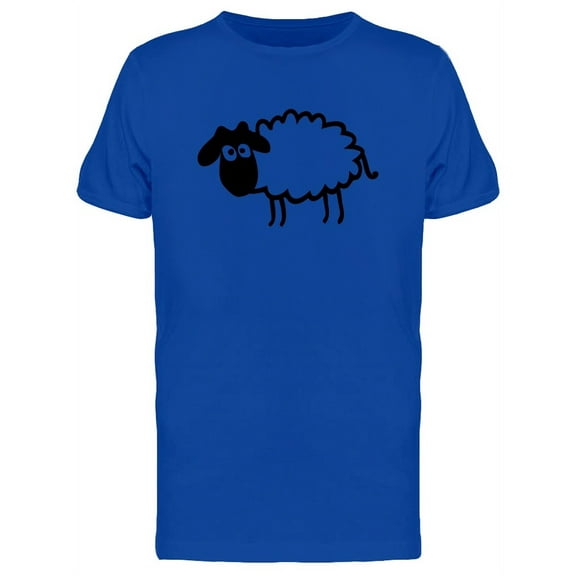 Cartoon Baby Sheep T-Shirt Men -Image by Shutterstock, Male Large