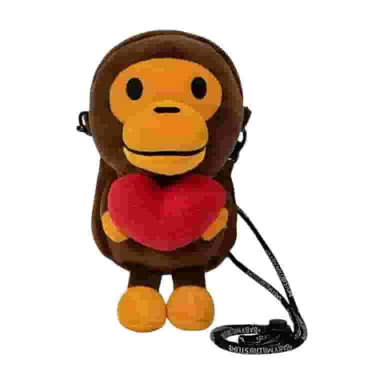 Cartoon BabyMilo Crossbody Bag – Baby Milo Soft Monkey Plush