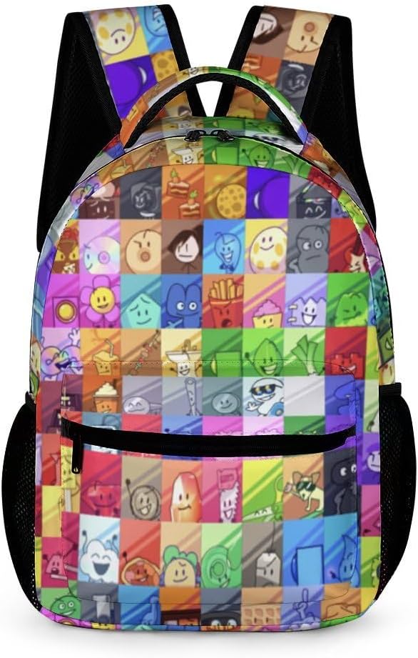 Cartoon Backapck Casual Canvas Bag 3D Print Battle Anime for Bfdi ...