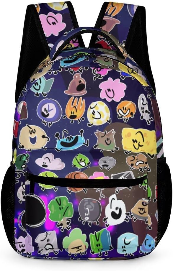 Cartoon Backapck Casual Canvas Bag 3D Print Battle Anime for Bfdi ...