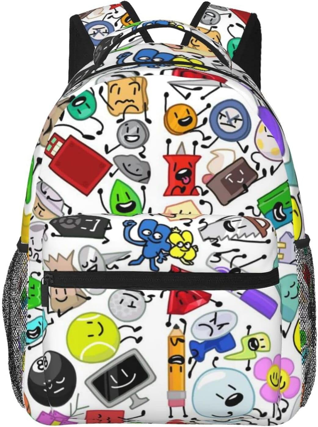 Cartoon Backapck Casual Canvas Bag 3D Print Battle Anime for Bfdi ...