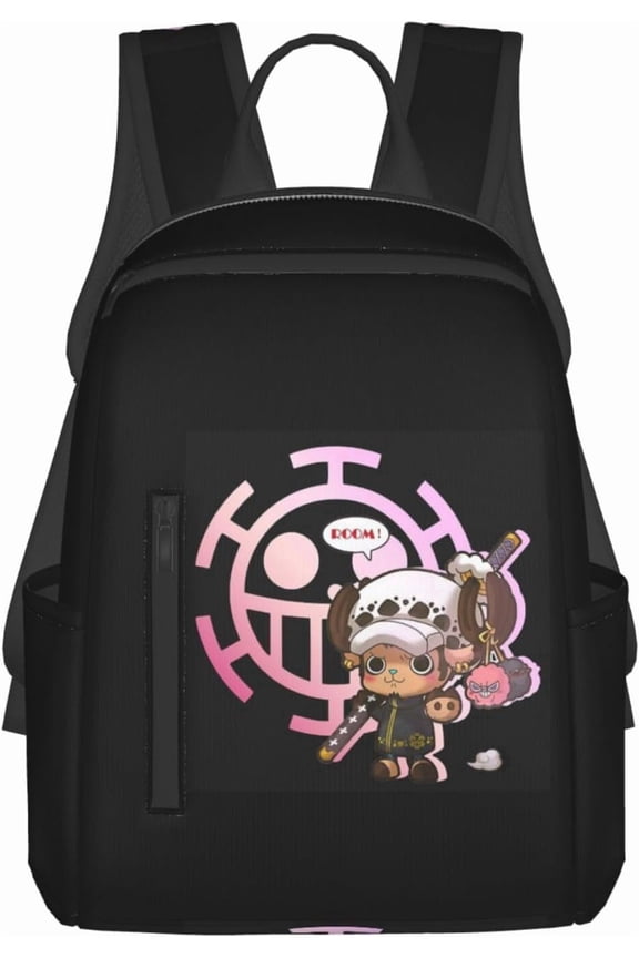 Cartoon Backpack One Piece Funny Laptop Bag Book Bag Hiking Outgoing Daypack Anime Schoolbag