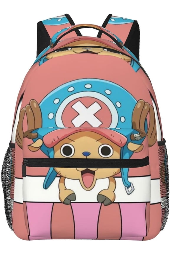 Cartoon Backpack One Piece Funny Laptop Bag Book Bag Hiking Outgoing Daypack Anime Schoolbag