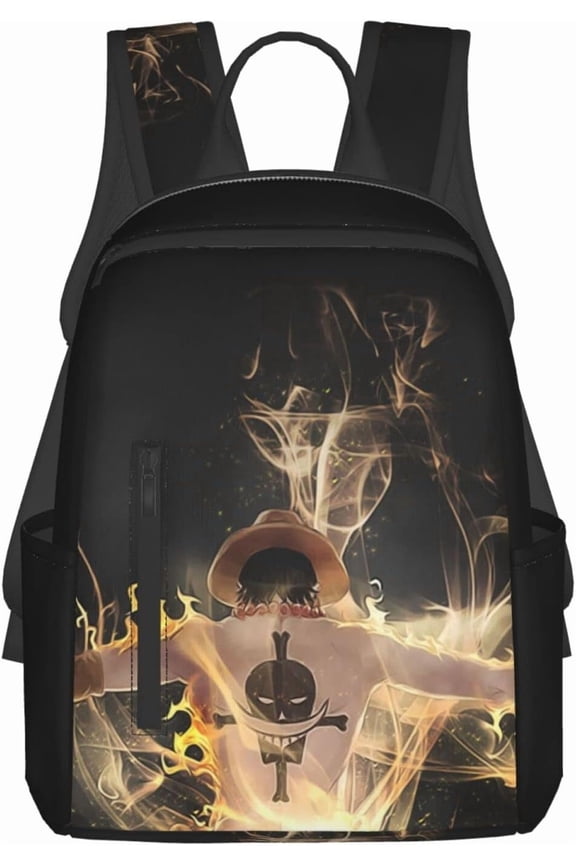 Cartoon Backpack One Piece Funny Laptop Bag Book Bag Hiking Outgoing Daypack Anime Schoolbag