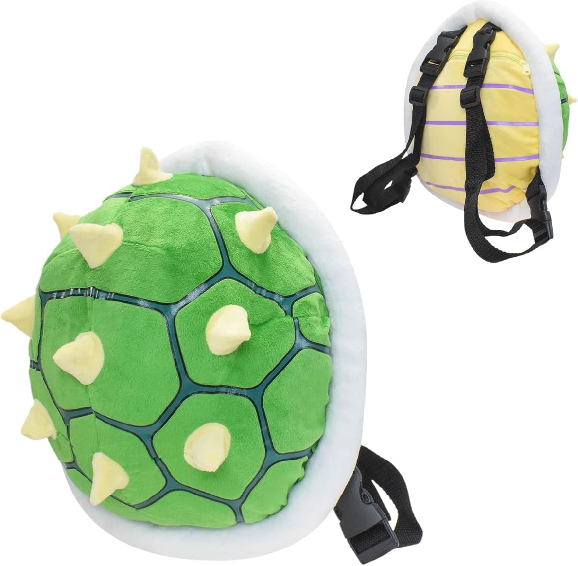 Cartoon Backpack Spiked Turtle Shell Green Soft Stuffed Cartoon