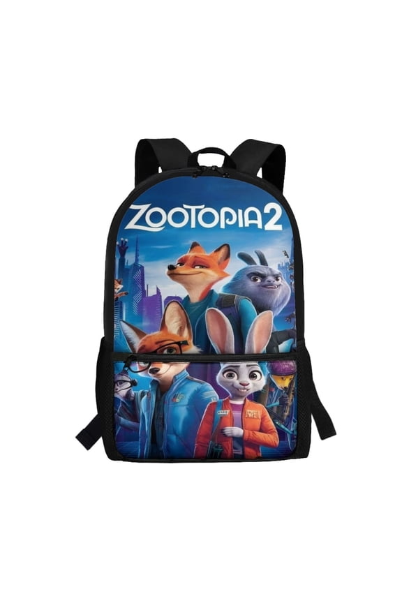 Cartoon Backpack Zootopia Funny Laptop Bag Book Bag Hiking Outgoing Daypack Anime Schoolbag