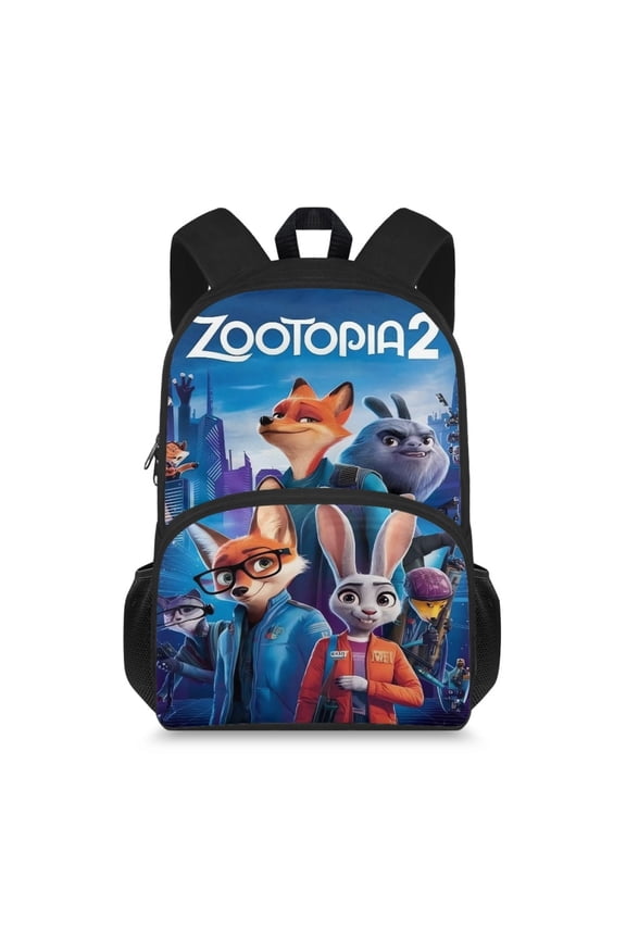 Cartoon Backpack Zootopia Funny Laptop Bag Book Bag Hiking Outgoing Daypack Anime Schoolbag