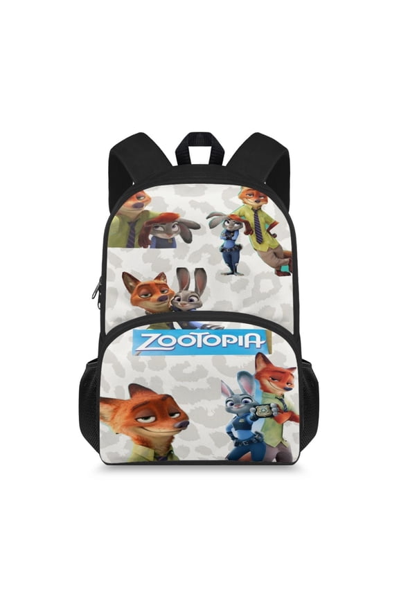 Cartoon Backpack Zootopia Funny Laptop Bag Book Bag Hiking Outgoing Daypack Anime Schoolbag