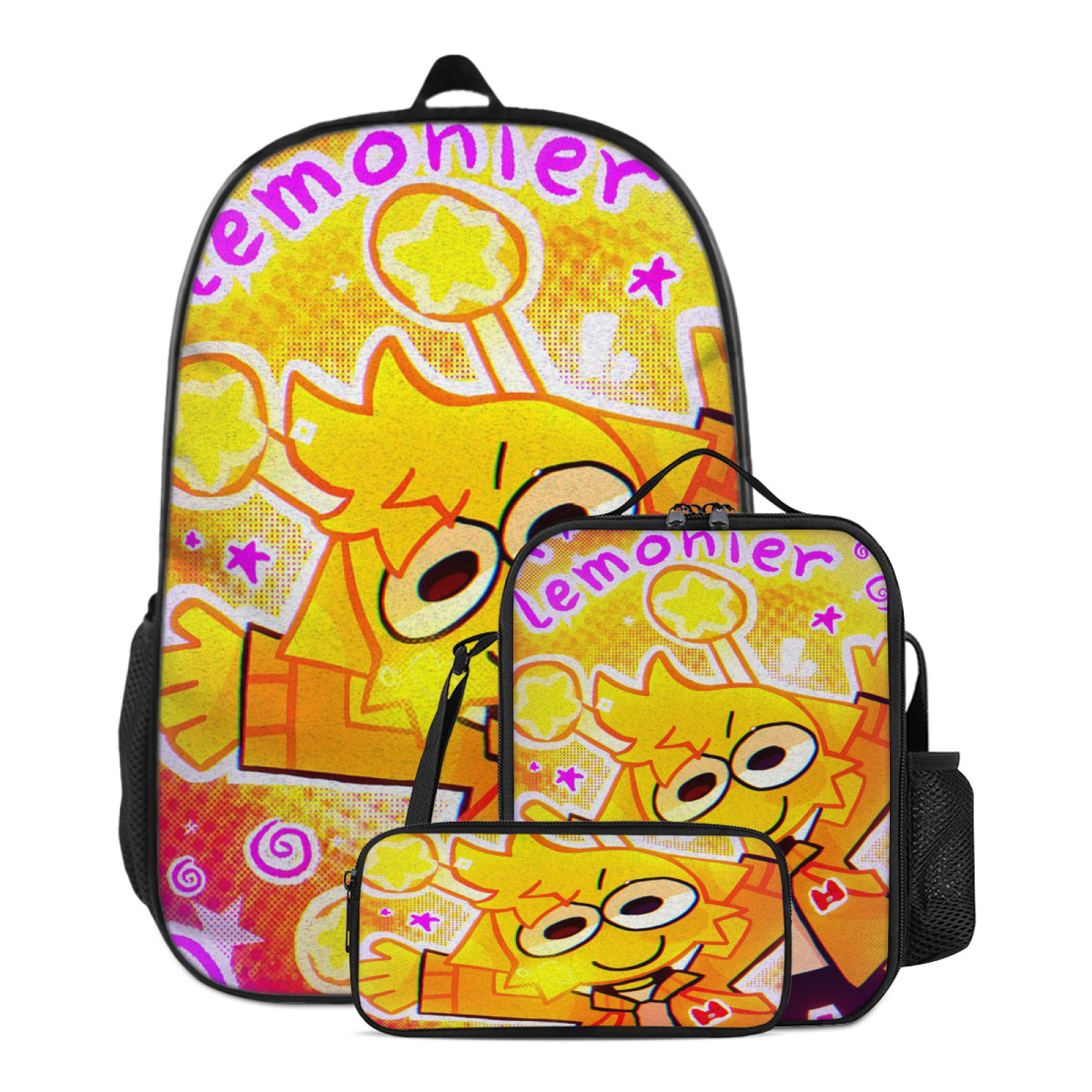 Slumbkins Backpack Cartoon Backpack for sprunkie Backpack with Lunch Box and Pencil Case ...