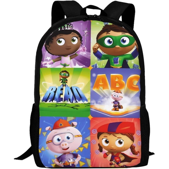Cartoon Backpacks Super Anime Why! Adjustable Funny Laptop Backpack Double Shoulder Bag for Women Men Climbing Shopping Work
