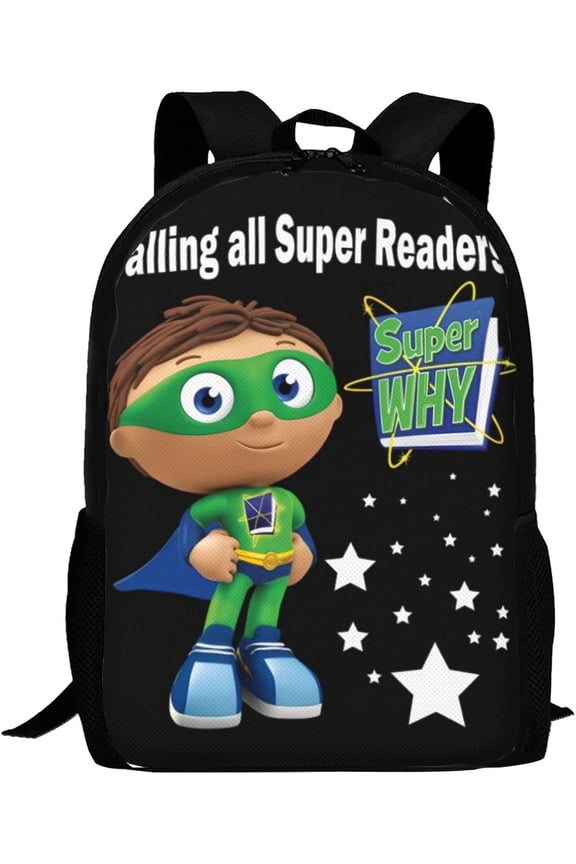 Super Anime Why! Adjustable Funny Laptop Backpack Double Shoulder Bag for Women Men Climbing Shopping Work