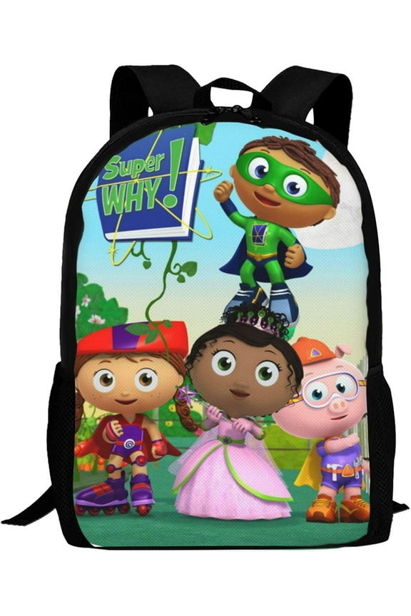 Super Anime Why! Adjustable Funny Laptop Backpack Double Shoulder Bag for Women Men Climbing Shopping Work