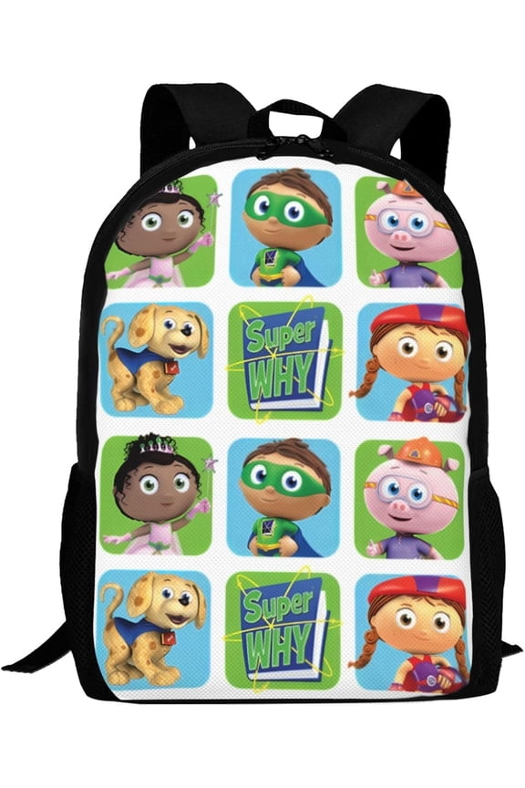 Super Anime Why! Adjustable Funny Laptop Backpack Double Shoulder Bag for Women Men Climbing Shopping Work