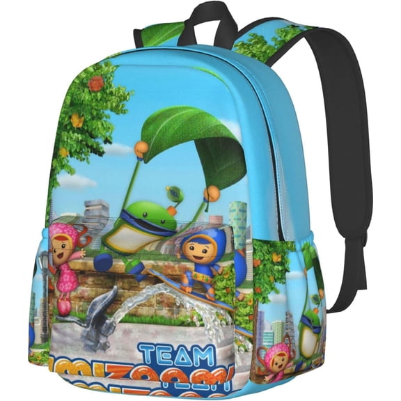 Cartoon Backpacks Team Anime Umizoomi Adjustable Funny Laptop Backpack Double Shoulder Bag for Women Men Climbing Shopping Work