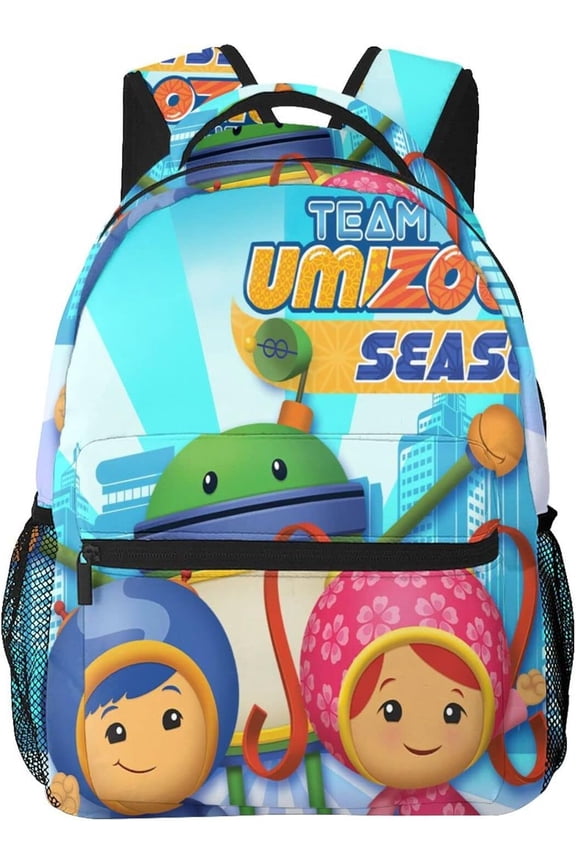 Team Anime Umizoomi Adjustable Funny Laptop Backpack Double Shoulder Bag for Women Men Climbing Shopping Work