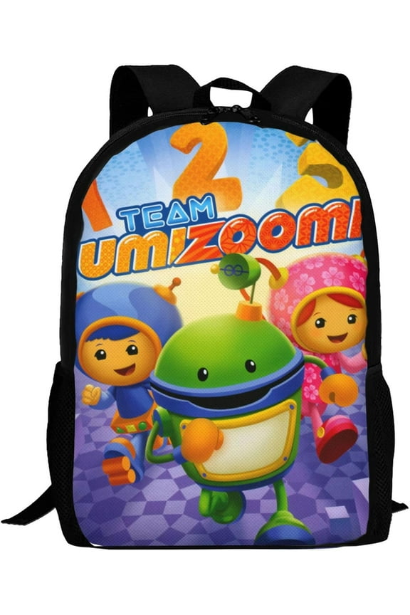 Cartoon Backpacks Team Anime Umizoomi Adjustable Funny Laptop Backpack Double Shoulder Bag for Women Men Climbing Shopping Work