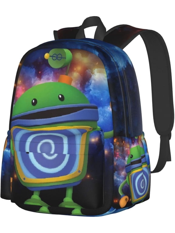 Cartoon Backpacks Team Anime Umizoomi Adjustable Funny Laptop Backpack Double Shoulder Bag for Women Men Climbing Shopping Work