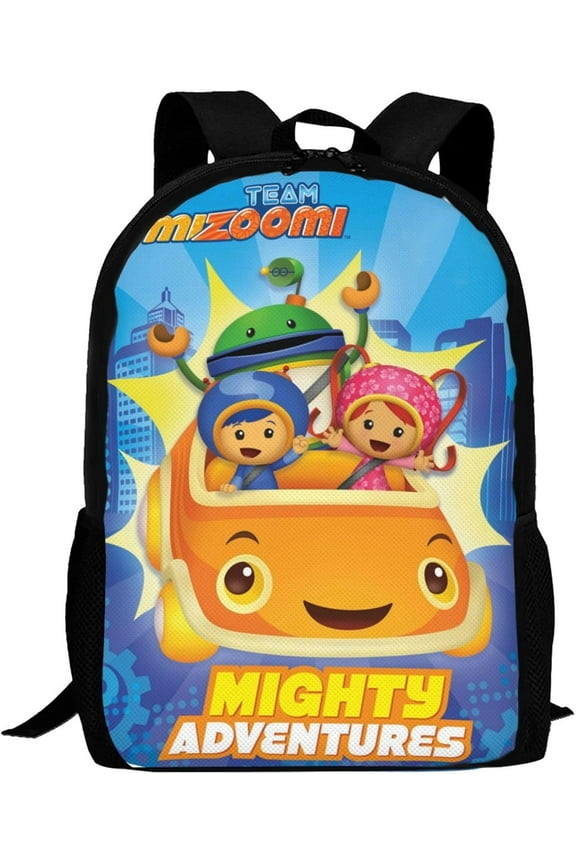 Cartoon Backpacks Team Anime Umizoomi Adjustable Funny Laptop Backpack Double Shoulder Bag for Women Men Climbing Shopping Work