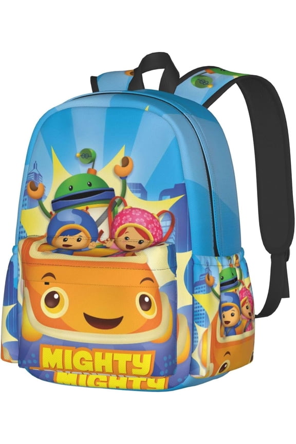 Cartoon Backpacks Team Anime Umizoomi Adjustable Funny Laptop Backpack Double Shoulder Bag for Women Men Climbing Shopping Work