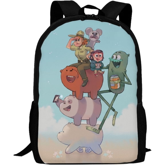 Cartoon Backpacks We Bare Anime Bears Adjustable Funny Laptop Backpack Double Shoulder Bag for Women Men Climbing Shopping Work
