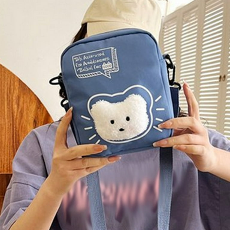Cartoon Bag Trend Simple Nylon Fabric Crossbody Bag Fashionable Girl Shoulder Bag Girls Messenger Bag for School Teacher Work Bags for Women Cute Handbags Vintage Bags for Women Leather Large Walmart....