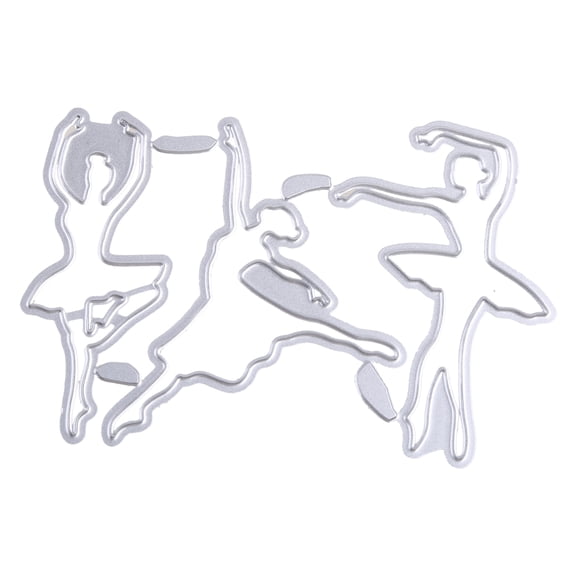 Cartoon Ballet Dancer Metal Cutting Die Blade Stencil Embossing Template for Card Making Journaling Decoration