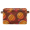 thumbnail image 1 of Cartoon Basketball Storage Bins with Handle Fabric Organizer Basket Foldable Box 1 Pack 14.2x10.2x8.3, 1 of 8