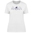thumbnail image 1 of Cartoon Bat Drawing T-Shirt Women -Image by Shutterstock, Female XX-Large, 1 of 2