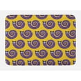 thumbnail image 1 of Cartoon Bath Mat, Cats and Spiraling Tales Big Eyes Whisker Meow Funny Animal, Plush Bathroom Decor Mat with Non Slip Backing, 29.5" X 17.5", Earth Yellow and Blue Violet, by Ambesonne, 1 of 2