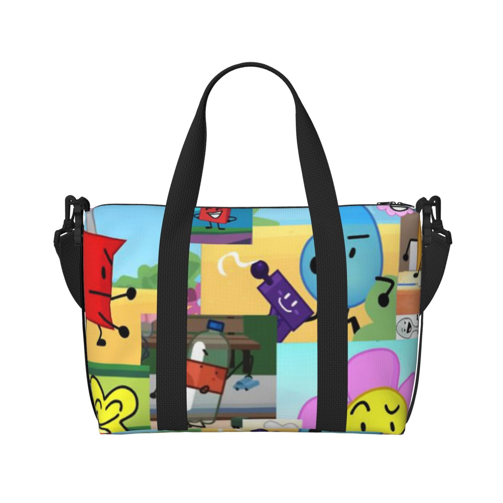 Cartoon Battle For Dream Island BFDI Unisex Duffle Bag Crossbody ...