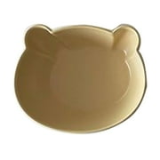 Cartoon Bear Dessert Plate Bowls Home Ceramic Dishes Kids Flat Soup Bowl Breakfast Salad Fruit Tray Dipping Sauce Bowl