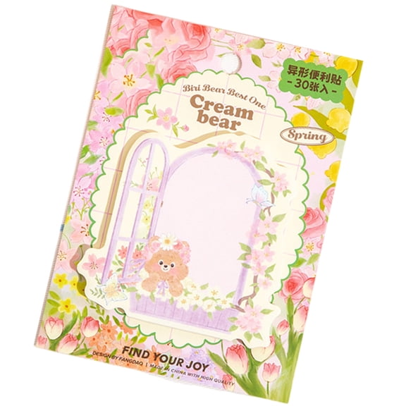 Cartoon Bear Notes Pad 30 Sheets Sticky Note Paper Pocket Notepads Memo Pad