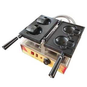 Cartoon Bear Waffle Maker Machine Stainless Steel Bear-shaped Ice Cream Cone Maker
