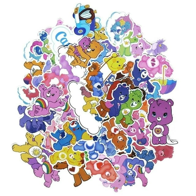 Cartoon Bears Set of 50 Stickers Decals Set - Walmart.com