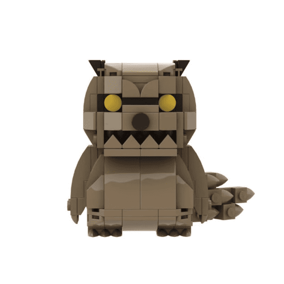 Cartoon Beast Figure Building Blocks Set, DIY Assembly Creature Brick Model, Creative Desktop Collectible Building Toy
