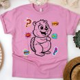 thumbnail image 1 of Cartoon Beaver Graphic T-Shirt Kids Comic Style Tee, Azalea, Size 2XL, 1 of 6