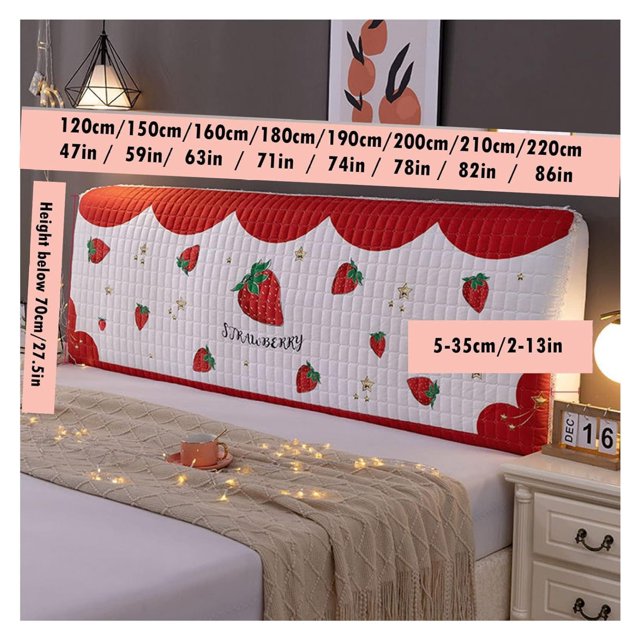 Cartoon Bed Headboard Slipcover for Kid Room, Quilted Old Bed Headboard