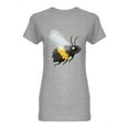 thumbnail image 1 of Cartoon Bee Design Shaped T-Shirt Women -Image by Shutterstock, Female Small, 1 of 2