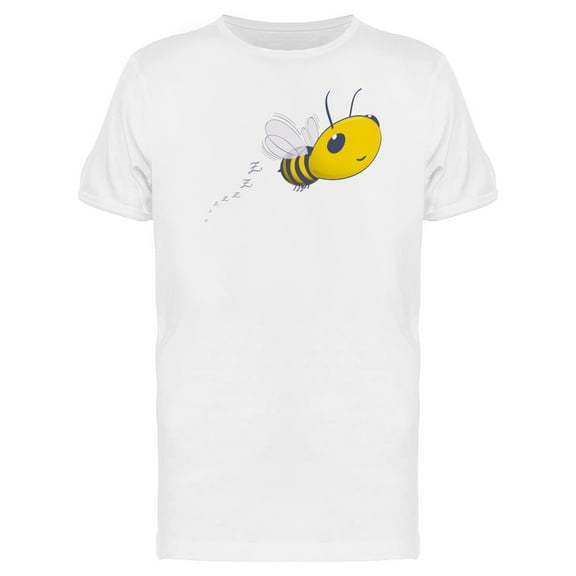 Cartoon Bee Flying Around T-Shirt Men -Image by Shutterstock, Male 4X-Large